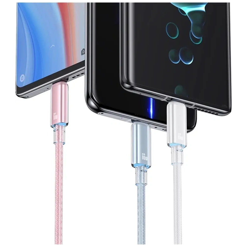 Hurtownia GSM - Cablul USAMS Cloud Series US-SJ658 USB-A / USB-C 6A 12m alb - USA1260 - {ean13} - Hurt