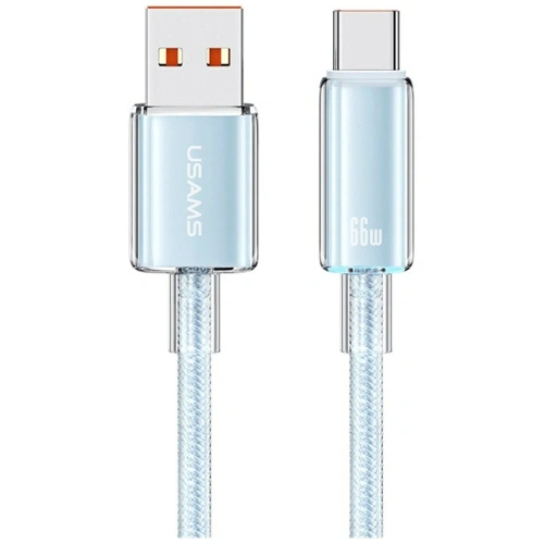 Kabel USB-A / USB-C USAMS Cloud Series US-SJ658 6A 12m niebieski