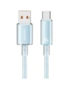 Cablul USAMS Cloud Series US-SJ658 USB-A / USB-C 6A 12m albastru