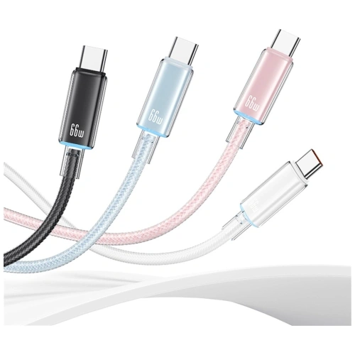 Kabel USB-A / USB-C USAMS Cloud Series US-SJ658 6A 12m niebieski