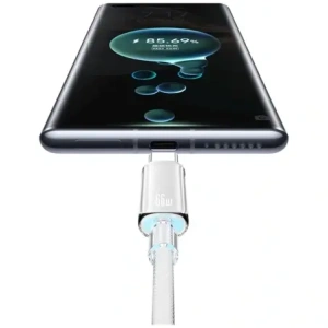 Hurtownia GSM - USAMS Cloud Series US-SJ658 USB-A / USB-C Kábel 6A 12m rózsaszín - USA1263 - {ean13} - Hurt