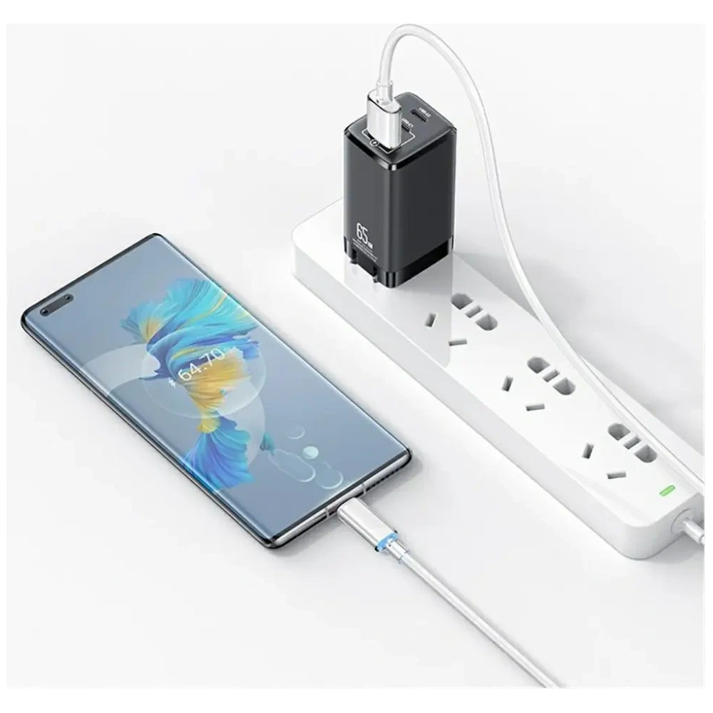 Hurtownia GSM - USAMS Cloud Series US-SJ658 USB-A / USB-C Kábel 6A 12m rózsaszín - USA1263 - {ean13} - Hurt