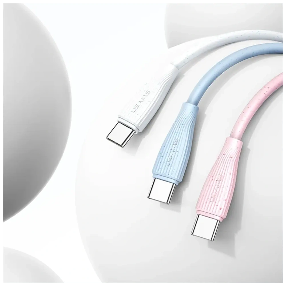 Hurtownia GSM - Cablu USAMS Green Series SJ714 USB-A / USB-C 18W 3A 1m alb - USA1264 - {ean13} - Hurt