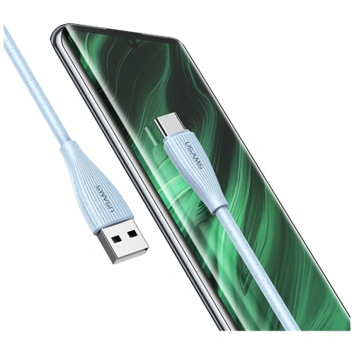 Kabel USB-A / USB-C USAMS Green Series SJ714 18W 3A 1m różowy