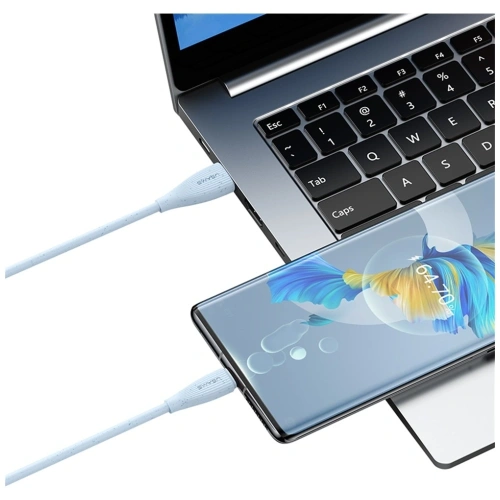 Kabel USB-A / USB-C USAMS Green Series SJ714 18W 3A 1m różowy