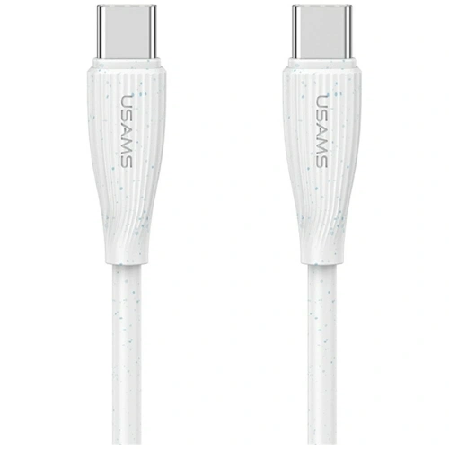 Kabel USB-C / USB-C USAMS Green Series SJ716 60W 1m biały