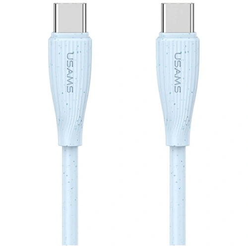 Kabel USB-C / USB-C USAMS Green Series SJ716 60W 1m niebieski