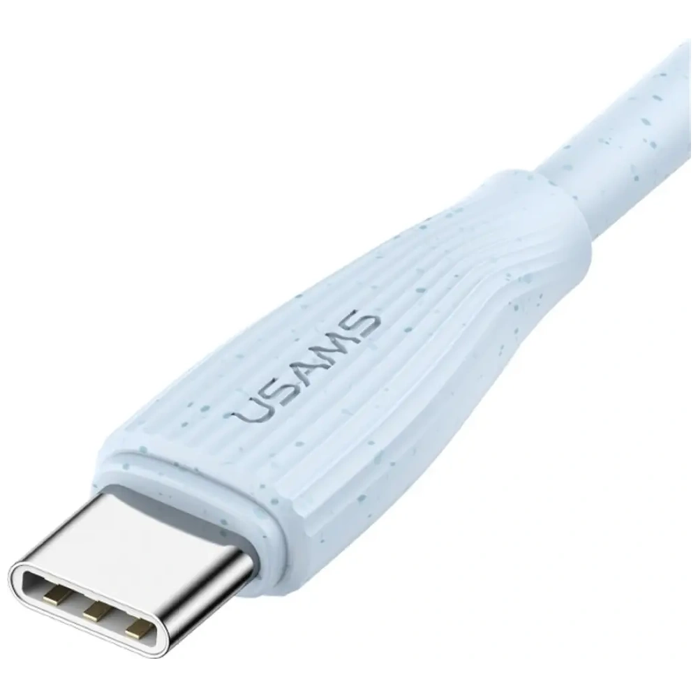 Kabel USB-C / USB-C USAMS Green Series SJ716 60W 1m niebieski