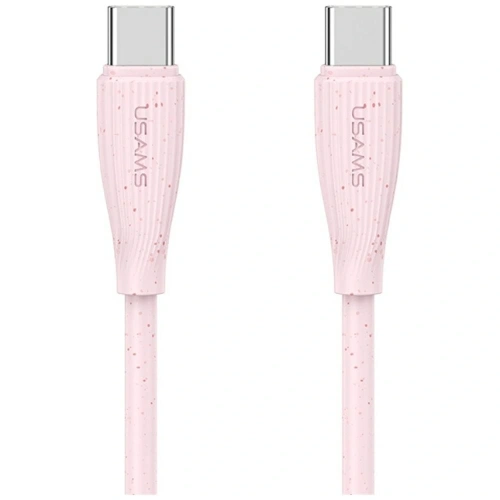 Kabel USB-C / USB-C USAMS Green Series SJ716 60W 1m różowy