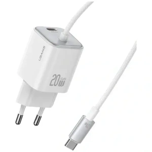 Hurtownia GSM - Încărcător rapid mini USAMS JC Series CC261 20W GaN 2xUSB-C alb - USA1270 - {ean13} - Hurt