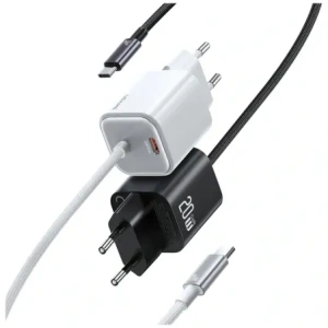 Hurtownia GSM - Încărcător rapid mini USAMS JC Series CC261 20W GaN 2xUSB-C alb - USA1270 - {ean13} - Hurt