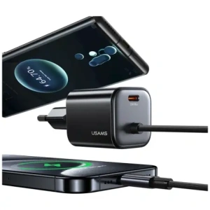 Hurtownia GSM - Încărcător rapid mini USAMS JC Series CC261 20W GaN 2xUSB-C alb - USA1270 - {ean13} - Hurt