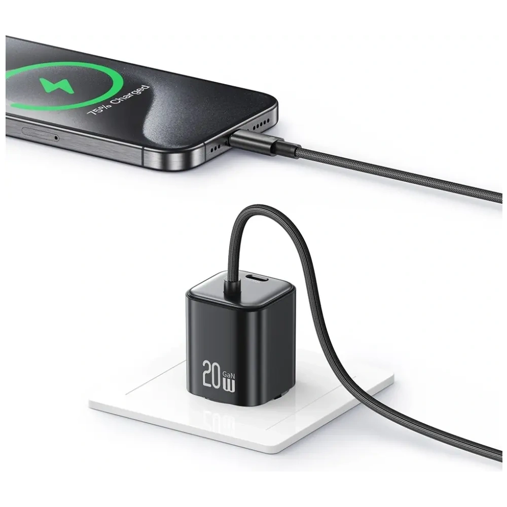 Hurtownia GSM - Încărcător rapid mini USAMS JC Series CC261 20W GaN 2xUSB-C alb - USA1270 - {ean13} - Hurt