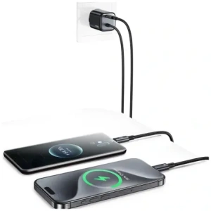 Hurtownia GSM - Încărcător rapid mini USAMS JC Series CC261 20W GaN 2xUSB-C alb - USA1270 - {ean13} - Hurt