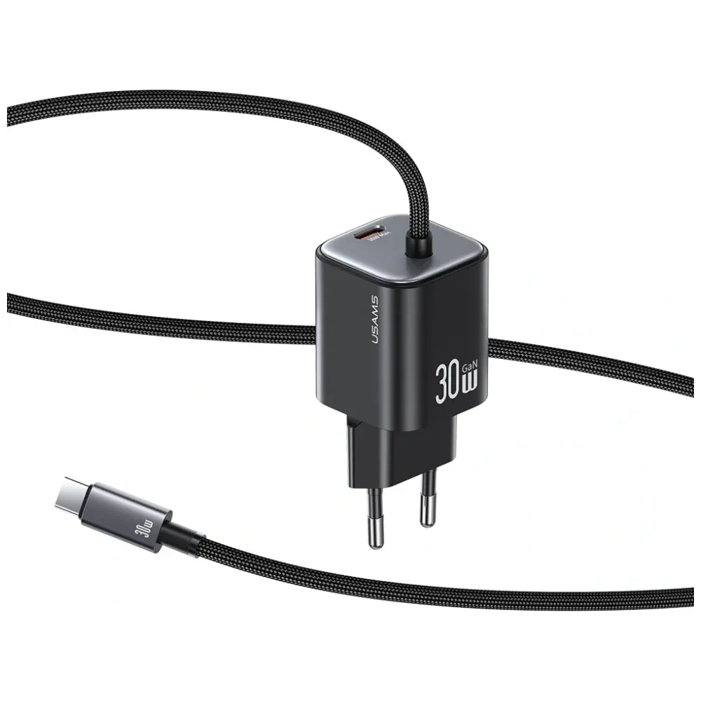 Wholesale USAMS JC Series CC264 30W GaN Mini Fast Charge 2xUSB-C White Wall Charger - USA1272 - {ean13} - Hurt