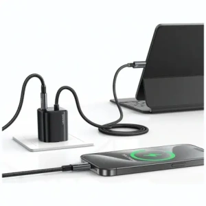 Hurtownia GSM - Încărcător de perete USAMS JC Series CC264 30W GaN Mini Fast Charge 2xUSB-C Alb - USA1272 - {ean13} - Hurt