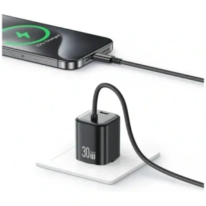 Hurtownia GSM - Încărcător de perete USAMS JC Series CC264 30W GaN Mini Fast Charge 2xUSB-C Alb - USA1272 - {ean13} - Hurt