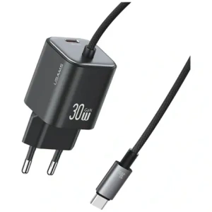 Hurtownia GSM - Încărcător rapid mini USAMS JC Series CC264 30W GaN 2xUSB-C negru - USA1273 - {ean13} - Hurt