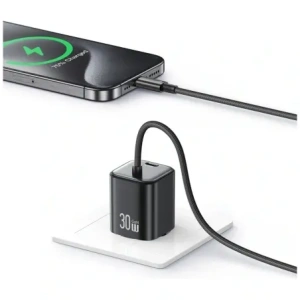 Hurtownia GSM - Încărcător rapid mini USAMS JC Series CC264 30W GaN 2xUSB-C negru - USA1273 - {ean13} - Hurt