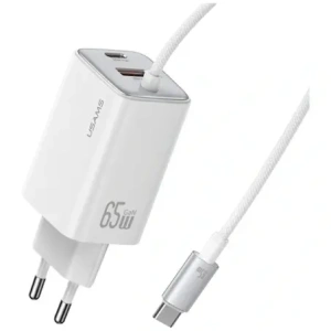 Hurtownia GSM - Încărcător rapid USAMS JC Series CC266 65W GaN USB-A, 2xUSB-C alb - USA1274 - {ean13} - Hurt