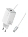USAMS JC Sorozat CC266 65W GaN Gyors Töltő USB-A, 2xUSB-C fehér