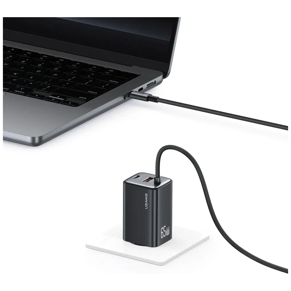 Hurtownia GSM - Încărcător rapid USAMS JC Series CC266 65W GaN USB-A, 2xUSB-C alb - USA1274 - {ean13} - Hurt
