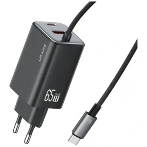 Hurtownia GSM - Încărcător rapid USAMS JC Series CC266 65W GaN USB-A, 2xUSB-C negru - USA1275 - {ean13} - Hurt