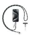 USAMS SJ745 Phone lanyard with USB-C / USB-C charging cable 60W 1.2m black
