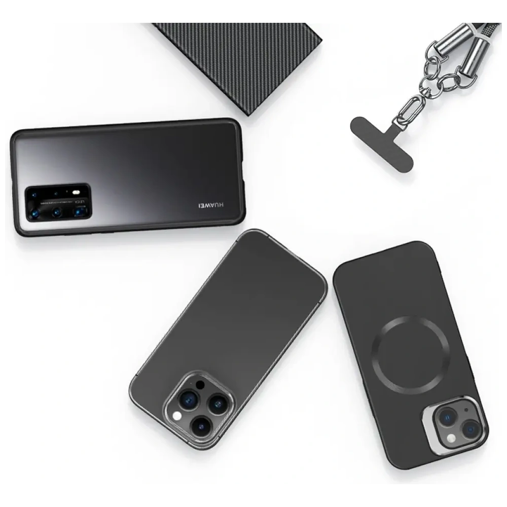 Wholesale USAMS SJ745 Phone lanyard with USB-C / USB-C charging cable 60W 1.2m black - USA1276 - {ean13} - Hurt