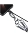 Wholesale USAMS SJ745 Phone lanyard with USB-C / USB-C charging cable 60W 1.2m black - USA1276 - {ean13} - Hurt