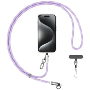 Wholesale USAMS SJ746 Phone lanyard with USB-C / Lightning charging cable 30W 1.2m purple - USA1282 - {ean13} - Hurt
