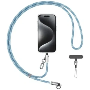 Wholesale USAMS SJ746 Phone lanyard with USB-C / Lightning charging cable 30W 1.2m blue - USA1283 - {ean13} - Hurt