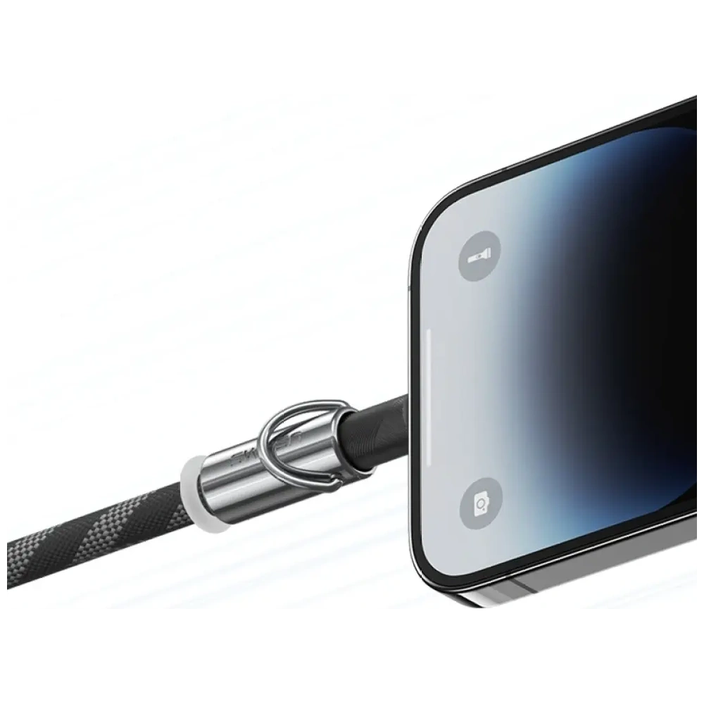Wholesale USAMS SJ746 Phone lanyard with USB-C / Lightning charging cable 30W 1.2m blue - USA1283 - {ean13} - Hurt
