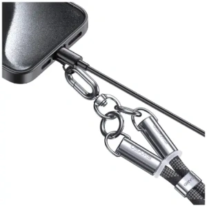 Hurtownia GSM - USAMS SJ746 lanyard pentru telefon cu cablu de încărcare USB-C / Lightning 30W 1.2m albastru - USA1283 - {ean13} - Hurt