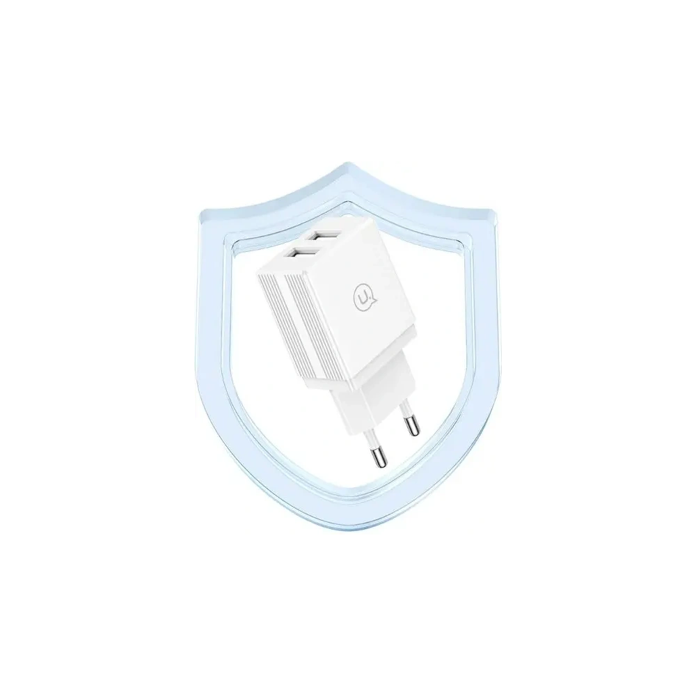 Hurtownia GSM - Ładowarka Sieciowa USAMS 2xUSB-A + kabel Micro/USB-A Fast Charging biała HC HCXLTZ02 - USA1286 - {ean13} - Hurt