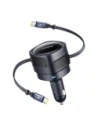 Wholesale Baseus Enjoyment Max Car Charger with 2xUSB-C Cables 60W Black - BSU8969 - {ean13} - Hurt