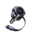 Hurtownia GSM - Încărcător auto Baseus Enjoyment Max USB-A, USB-C cu cabluri USB-C, Lightning 90W Negru - BSU8970 - {ean13} - Hurt