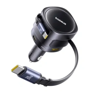 Wholesale Baseus Enjoyment Max Car Charger USB-A, USB-C with 2xUSB-C Cables 90W Black - BSU8971 - {ean13} - Hurt