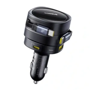 Wholesale Baseus Enjoyment Max Car Charger USB-A, USB-C with 2xUSB-C Cables 90W Black - BSU8971 - {ean13} - Hurt