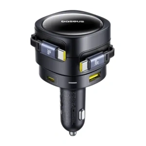 Wholesale Baseus Enjoyment Max Car Charger USB-A, USB-C with 2xUSB-C Cables 90W Black - BSU8971 - {ean13} - Hurt