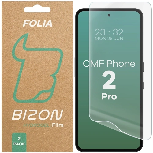 Folia hydrożelowa na ekran Bizon Glass Hydrogel Front do Nothing CMF Phone 2 Pro [2 PACK]
