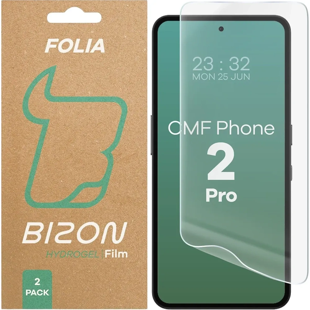 Wholesale Bizon Glass Hydrogel Front Nothing CMF Phone 2 Pro [2 PACK] - BIZ9334 - {ean13} - Hurt