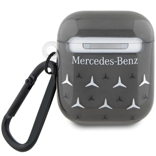 Etui Mercedes MEA28DPMGS Apple AirPods 1/2 Large Star Pattern cover czarny