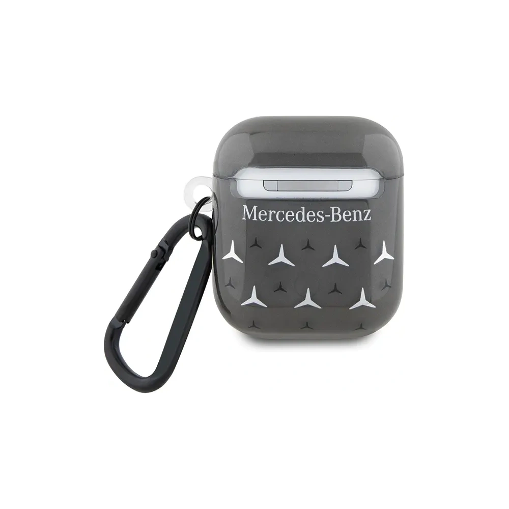 Hurtownia GSM - Etui Mercedes MEA28DPMGS Apple AirPods 1/2 Large Star Pattern cover czarny - MRS316 - {ean13} - Hurt