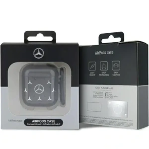Hurtownia GSM - Mercedes MEA28DPMGS Apple AirPods 1/2 Große Sternmuster-Hülle schwarz - MRS316 - {ean13} - Hurt