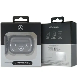 Hurtownia GSM - Mercedes MEAP28DPMGS Apple AirPods Pro 2 Velký kryt s hvězdným vzorem černý - MRS320 - {ean13} - Hurt