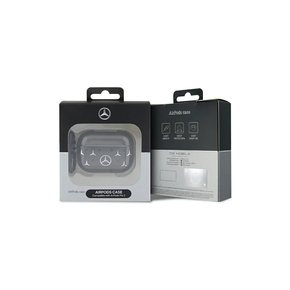 Hurtownia GSM - Mercedes MEAP28DPMGS Apple AirPods Pro 2 Velký kryt s hvězdným vzorem černý - MRS320 - {ean13} - Hurt