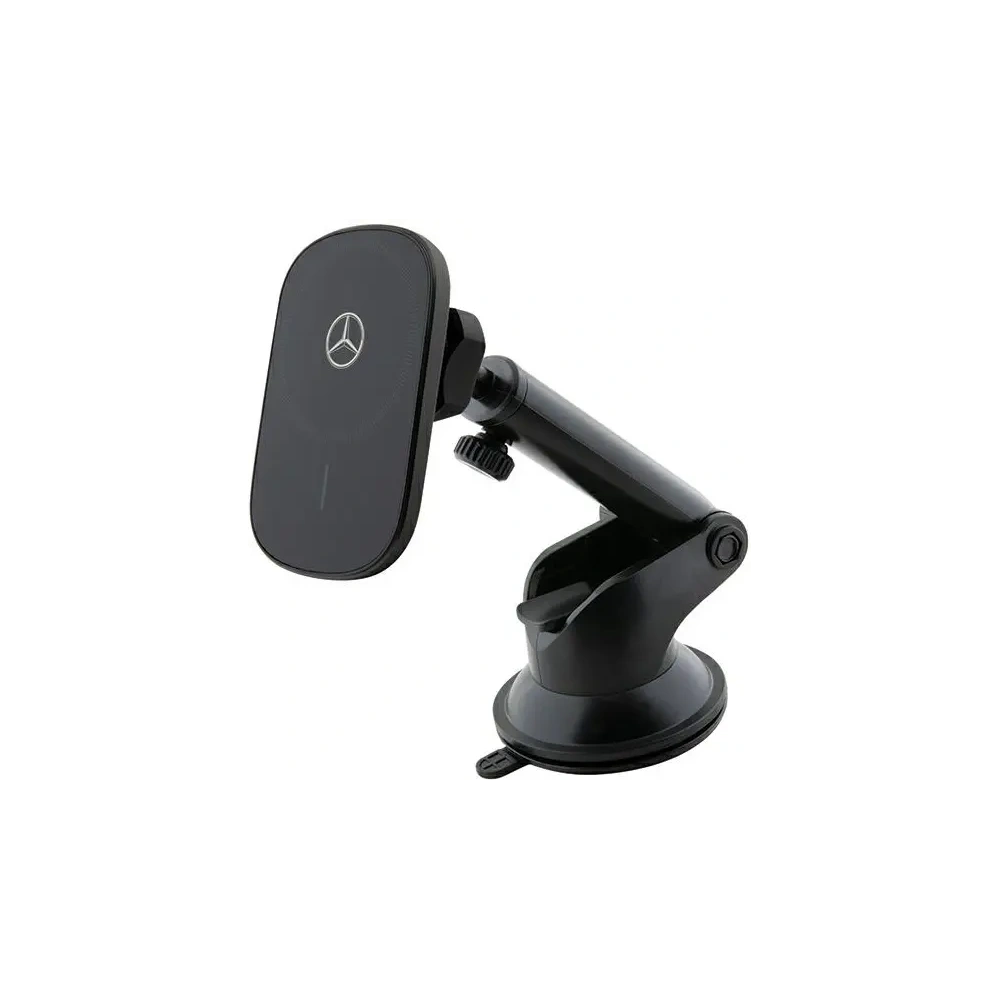 Hurtownia GSM - Uchwyt samochodowy do kartki / na szybę z ładowarką bezprzewodową Mercedes MEWCCGSLK 15W Silver Stars MagSafe czarny - MRS334 - {ean13} - Hurt