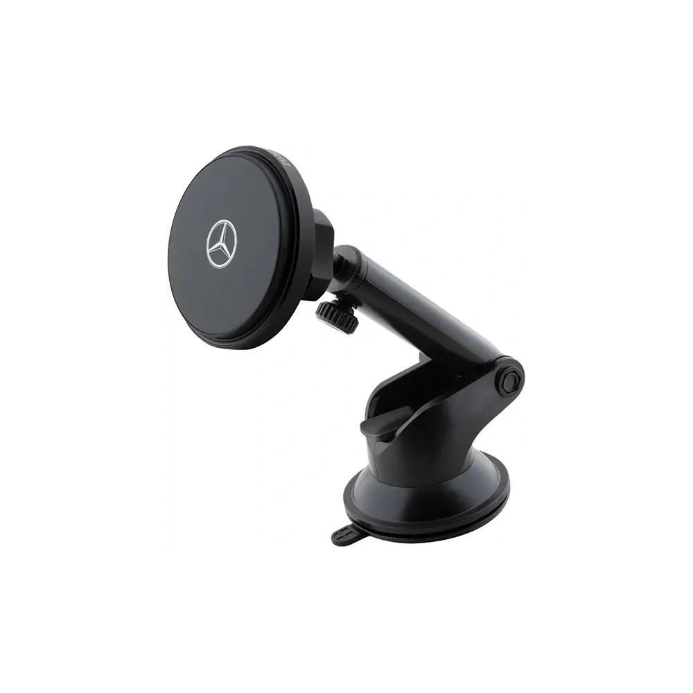 Wholesale Mercedes MEMWCCK 15W car holder for a card / for the window with a wireless charger Silver Stars MagSafe black - MRS335 - {ean13} - Hurt