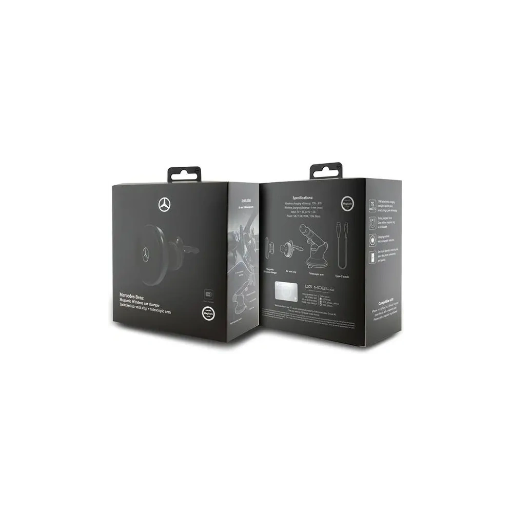 Hurtownia GSM - Mercedes MEMWCCK 15W Kartenhalter für das Fenster mit kabellosem Ladegerät Silver Stars MagSafe schwarz - MRS335 - {ean13} - Hurt